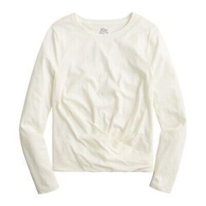 J Crew Broken-in jersey twist-front long-sleeve T-shirt
Item BK307 NWT